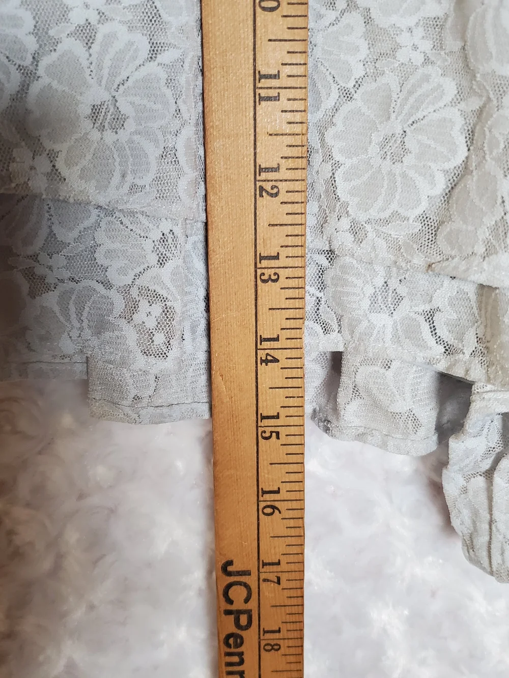 aerie Lace Ruffle Shorts in Light Blue Size XL - Picture 8 of 9
